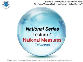 National Series Lecture 4 National Measures Tajikistan