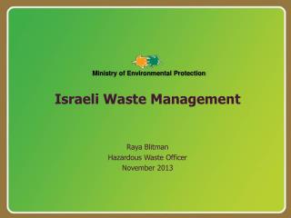 Israeli Waste Management
