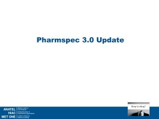 Pharmspec 3.0 Update