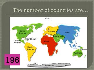 The number of countries are…