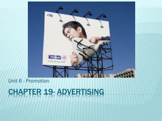 Chapter 19- Advertising