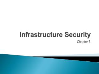 Infrastructure Security