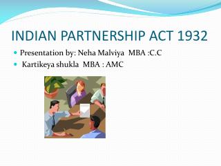 INDIAN PARTNERSHIP ACT 1932
