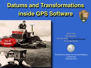 Datums and Transformations inside GPS Software