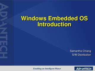 Windows Embedded OS Introduction