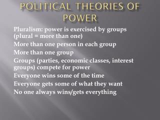 Political theories of power