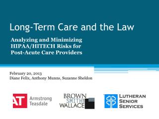 Long-Term Care and the Law