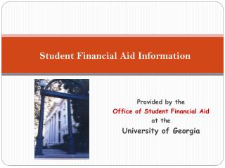 Student Financial Aid Information