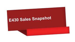 E430 Sales Snapshot