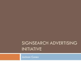 Signsearch Advertising Initiative