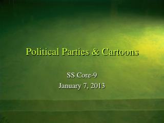 Political Parties &amp; Cartoons