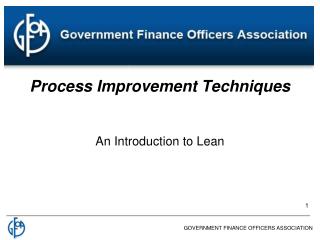 Process Improvement Techniques