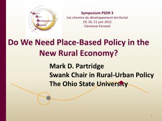 Do We Need Place-Based Policy in the New Rural Economy?