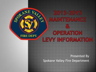 2013-2015 Maintenance &amp; Operation Levy information
