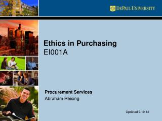 Ethics in Purchasing EI001A