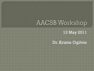 AACSB Workshop