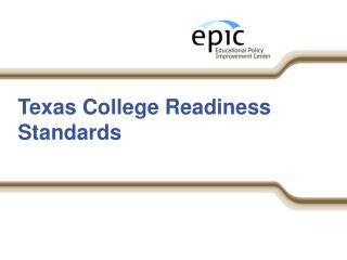 Texas College Readiness Standards