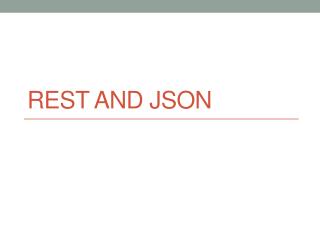 Rest and Json