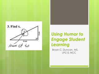 Using Humor to Engage Student Learning
