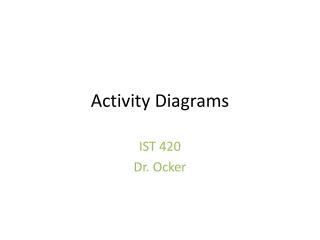 Activity Diagrams