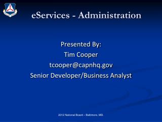 eServices - Administration