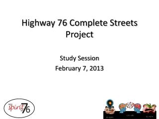 Highway 76 Complete Streets Project