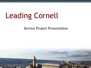 Leading Cornell