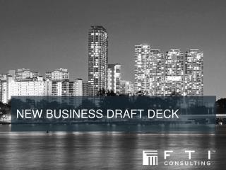 New Business Draft Deck