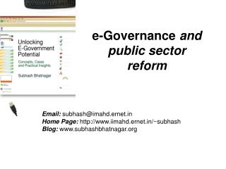e-Governance and public sector reform
