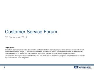 Customer Service Forum