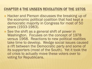 Chapter 4 The unseen Revolution of the 1970s