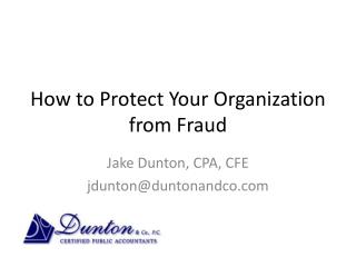 How to Protect Your Organization from Fraud