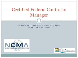 Certified Federal Contracts Manager