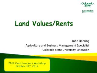 Land Values/Rents