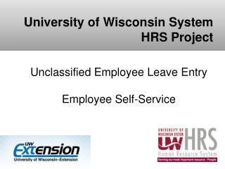 Unclassified Employee Leave Entry Employee Self-Service