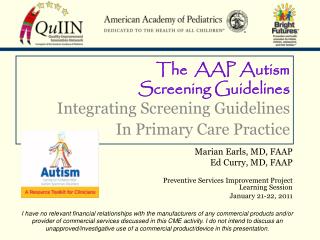 The AAP Autism Screening Guidelines Integrating Screening Guidelines In Primary Care Practice