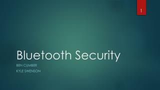 Bluetooth Security