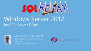 Windows Server 2012 for SQL Server DBAs