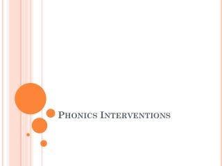 Phonics Interventions