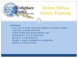Online Hiring Center Training