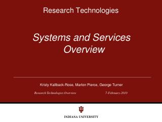 Research Technologies
