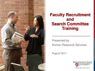 Faculty Recruitment and Search Committee Trainin g
