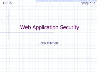 Web Application Security