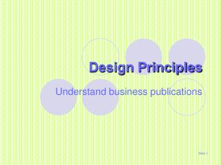 Design Principles