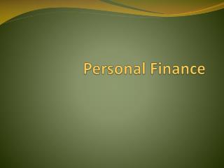 Personal Finance