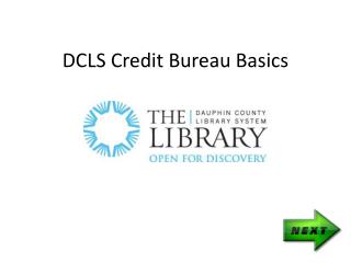 DCLS Credit Bureau Basics