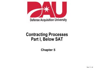 Contracting Processes Part I, Below SAT