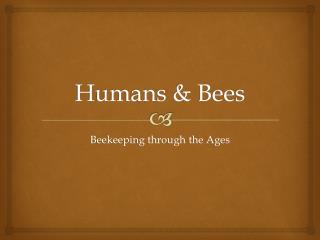 Humans &amp; Bees