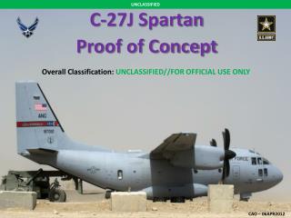 C-27J Spartan Proof of Concept