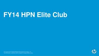 FY14 HPN Elite Club